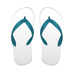 Shoes or sandals. 3D file PNG illustration.