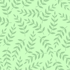 Naklejka na ściany i meble Abstract leave background pattern vector. Leaf design wallpaper. Botanical texture design for print, wall arts, and wallpaper. Green
