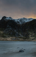 Sunset over Y Garn, Eryri.
