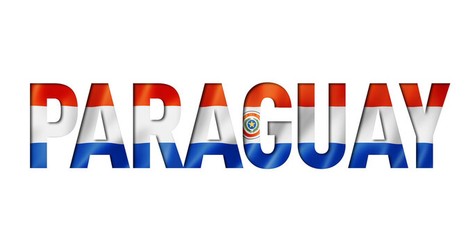 paraguay flag text font