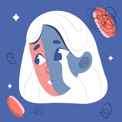 Vector vector bipolar illustration