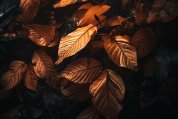 Autumn leaves. Generative AI