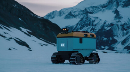 A Robot Courier Of The Future In Avalancheprone Area. Generative AI