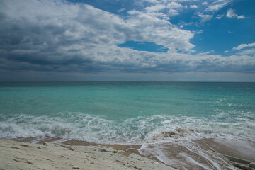 A beautiful beach of Mount Conero in the Marche region, adriatic sea