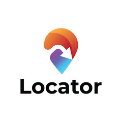 locator modern travel logo design