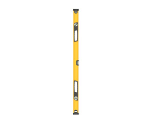 Spirit level isolated on transparent background. 3d rendering - illustration