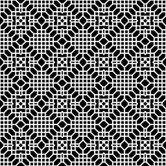 Vector seamless models. Modern stylish texture. Composition from regularly repeating geometrical element. Monochrome, simple. Vector illustrations.