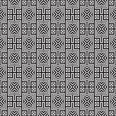 Vector seamless models. Modern stylish texture. Composition from regularly repeating geometrical element. Monochrome, simple. Vector illustrations.