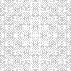 Vector seamless pattern. Modern stylish texture. Monochrome, linear abstract background.