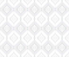 Seamless damask pattern. Tile pattern vector. Wallpaper baroque style. Islamic background design.