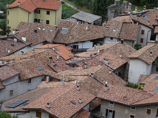 Fototapeta na wymiar roofs of town