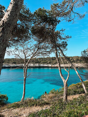 Mediterranean seaside with blue Lagoon