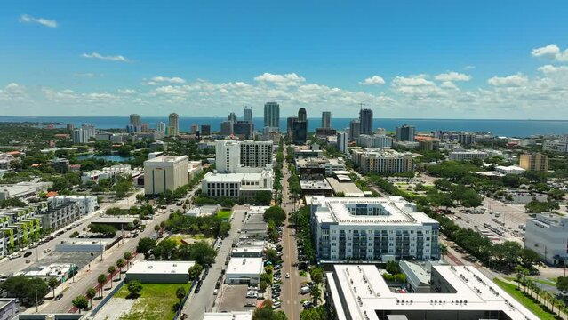 Downtown St Petersburg in the Distance on the Tampa Bay