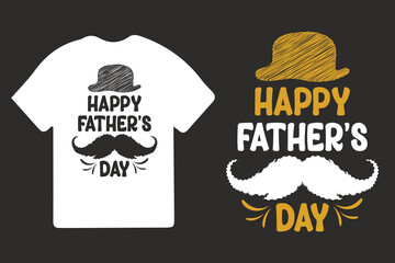 Father's Day t-shirt design, Happy Father's Day typography, Daddy t-shirts design, Father's Day card & post.