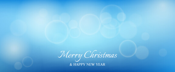 Bokeh background with New Year inscription