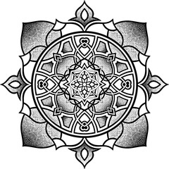 Ornamental pattern in form of Mandala.