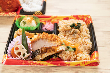 アサリご飯のお弁当