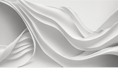 White Silk Background. Generate Ai