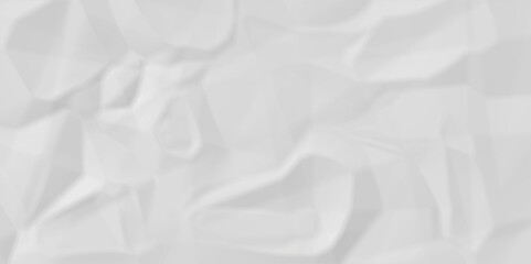 white facbric paper backdrop crumpled texture. white wrinkled textured crumpled black paper background. panorama white paper texture background, crumpled pattern.