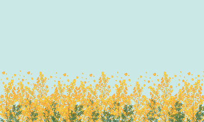 ミモザの背景イラスト素材