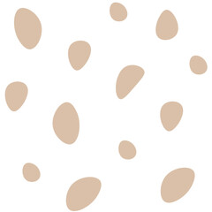 Fototapeta na wymiar Seamless pattern pastel color with polka dots. Random brown spots textured.
