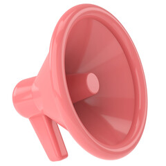 3D megaphone. Announcement icon. 3D illustration.