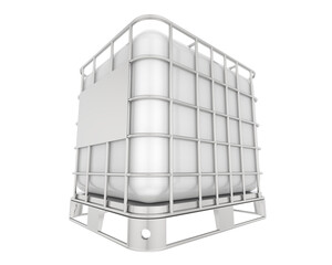 Water tank isolated on transparent background. 3d rendering - illustration