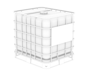 Water tank isolated on transparent background. 3d rendering - illustration