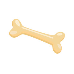 Bone for dogs, isolated on a white background.Vector illustration.
