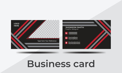 Modern simple business card template design