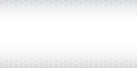 Abstract  white and gray color, modern design background with geometric hexagonal shape, hive pattern. Vector illustration.