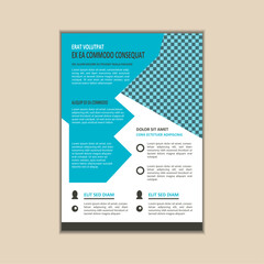 Obraz premium Corporate Business Flyer design template