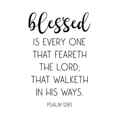 Blessed Bible Verse PNG, Christian quote, scripture saying