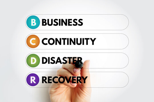 BCDR - Business Continuity Disaster Recovery acronym, business concept background