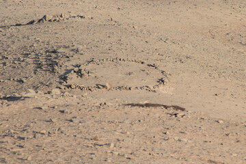 traces on sand