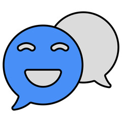 A creative design icon of emoji