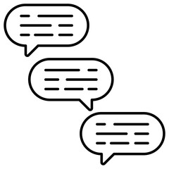 Trendy vector design of chatting 