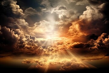 Obraz premium Spiritual journey, a path to heaven