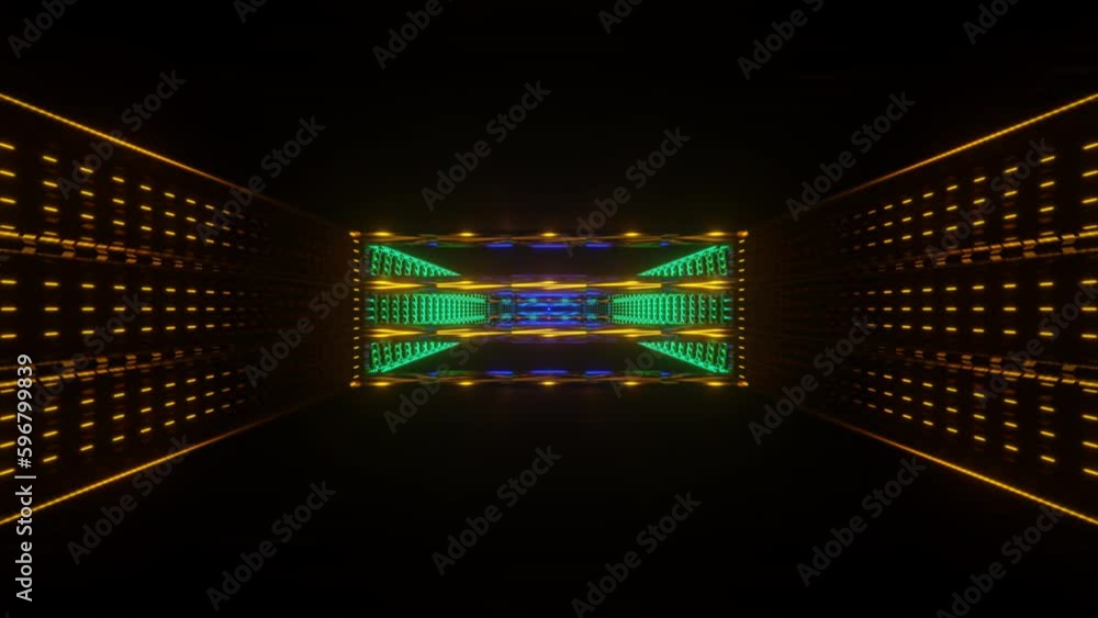 Aufkleber seamless loop of trippy abstract visuals with kaleidoscope pattern and psychedelic trance vibes