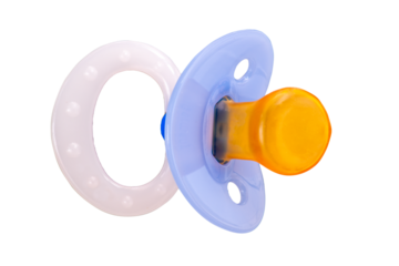 isolated baby dummy over transparent background