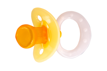 isolated baby dummy over transparent background
