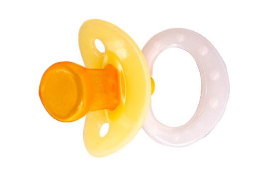 isolated baby dummy over transparent background