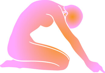 Vector minimalistic gradient illustration.