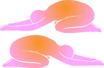 Vector minimalistic gradient illustration.