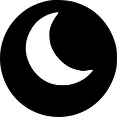 Moon icon vector symbol design illustration