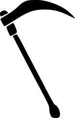 scythe icon vector symbol design illustration