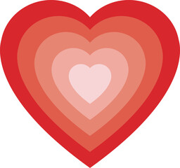 Heart shapes icon. Simple Multiple Hearts illustration of love day valentine vector. Concept of love isolated on white