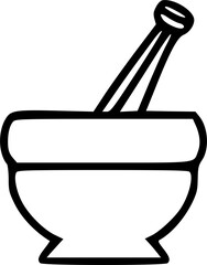 mortar And stamp icon vector symbol design illustration
