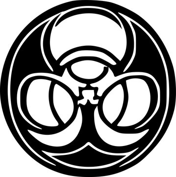 biohazard icon vector symbol design illustration