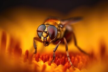 Fototapeta premium Ant, macro photography, close up shallow focus. Generative AI